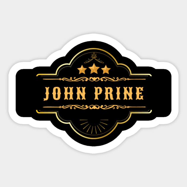 John prine Sticker by 2 putt duds